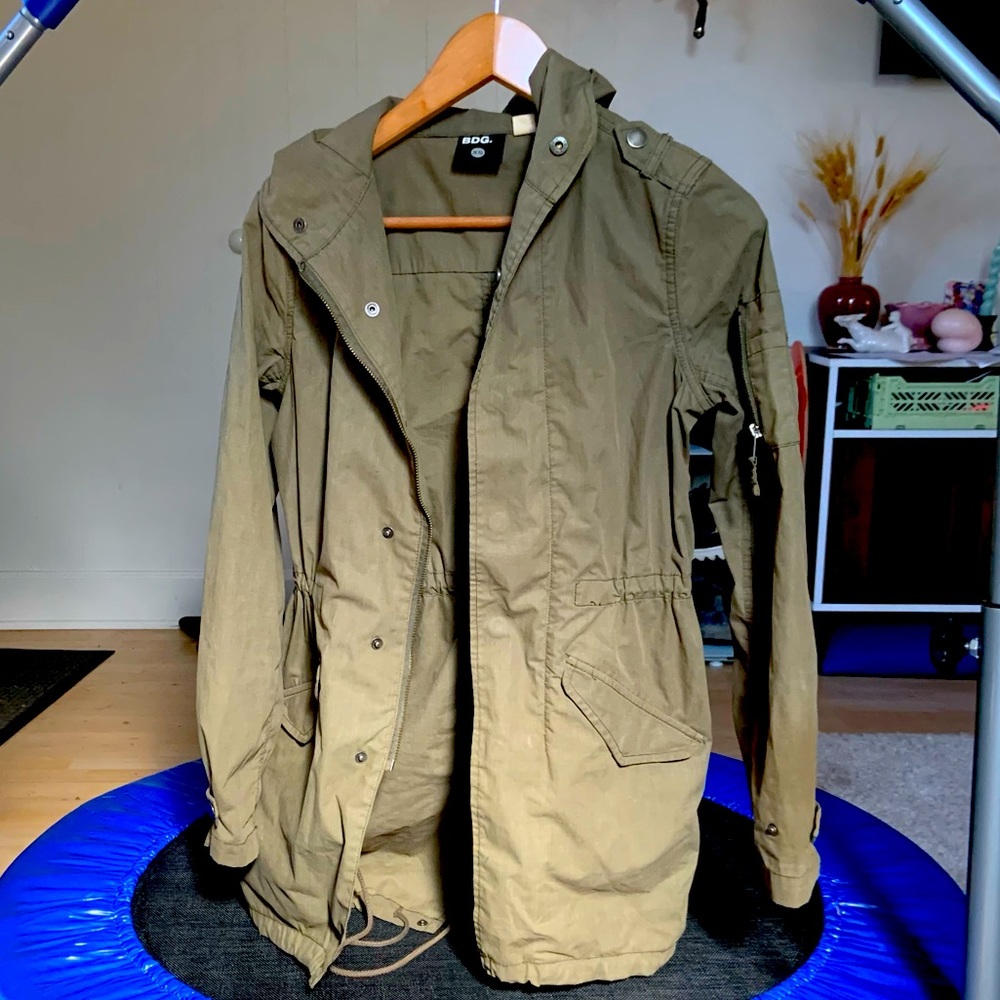 Urban Outfitters olive utility parka